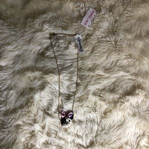 NWT Betsy Johnson Boston Terrier Dog Necklace